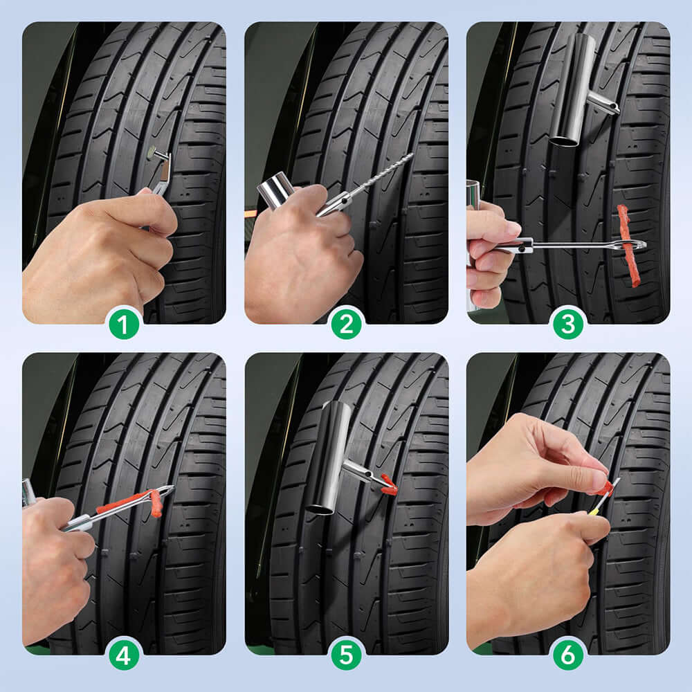 Kit de réparation pour pneus Tubeless - comment réparer un pneu étape par étape.