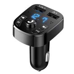 Chargeur 12V pour prise allume-cigare avec transmetteur Bluetooth intégré – Carmedia24.fr