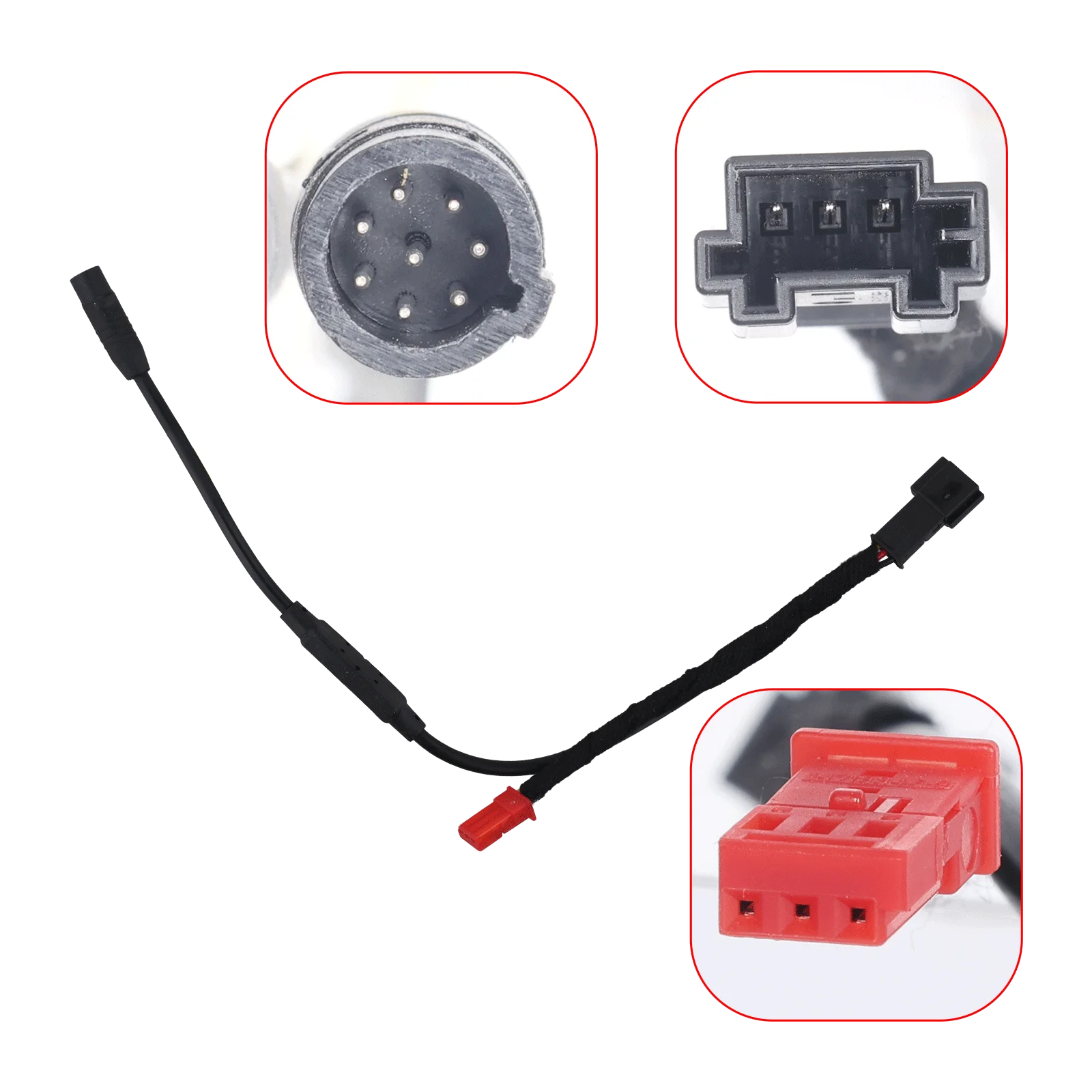 Faisceau de câblage du dashcam BMW X3 2018-2024 4K style OEM avec connecteurs pour une installation sur mesure.