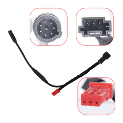 Faisceau de câblage du dashcam BMW X3 2018-2024 4K style OEM avec connecteurs pour une installation sur mesure.