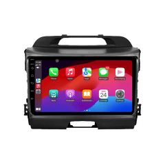 Kia Sportage 10-16 - autoradio 9" avec Apple CarPlay et Android Auto - autoradio moderne avec écran tactile