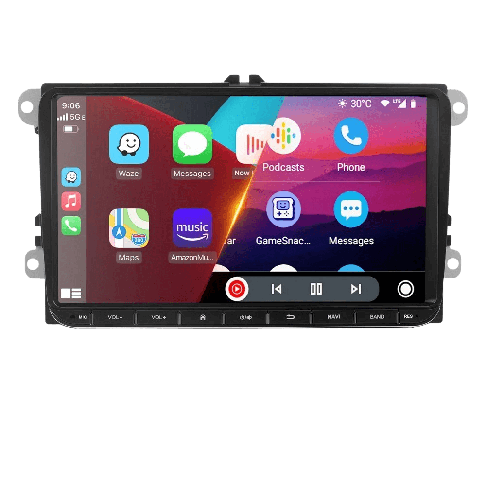 VW (meerdere modellen) 06-15 - 9" radio met Apple CarPlay en Android Auto – Carmediaeurope.com