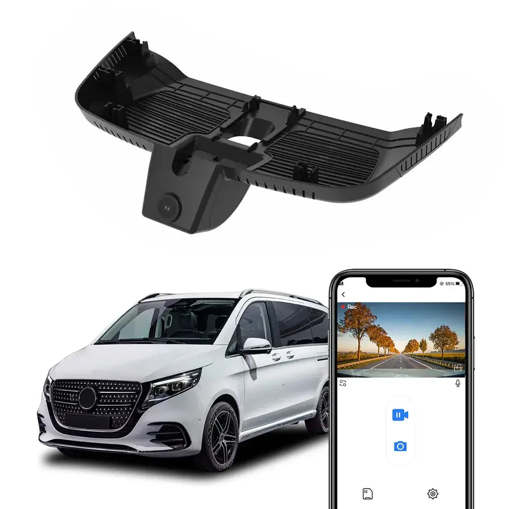 Dashcam 4K discrète pour Mercedes-Benz V-Klasse (Facelift), EQV, Vito & eVito (2024–2025) 