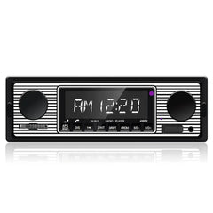 Autoradio 1 DIN avec Bluetooth, USB et design rétro – lecteur MP3 