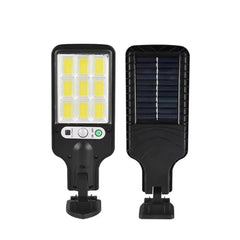 Lampe murale LED solaire d’extérieur avec détecteur de mouvement & télécommande 