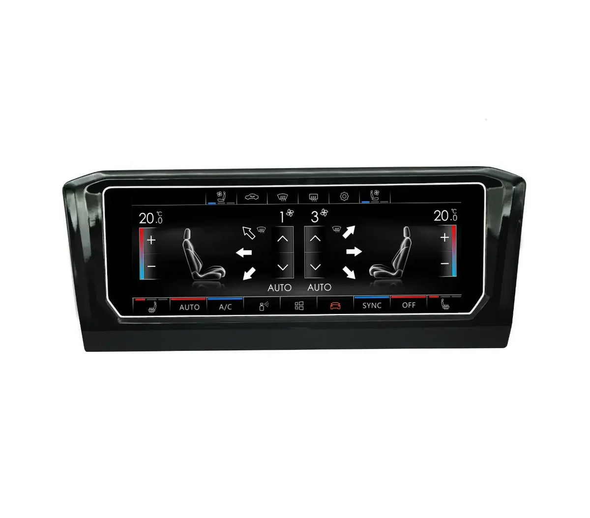 <h2>VW Golf 7 (2013–2020) – panneau de climatisation numérique 6,9" avec touch</h2> 