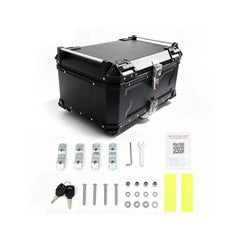 Top case moto 45L – coffre de rangement étanche avec plaque de montage 
