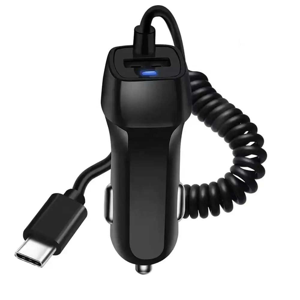 Chargeur USB voiture 12V/24V – charge rapide pour téléphone portable et tablette 