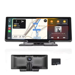 Écran Apple CarPlay 9,3" avec dashcam intégrée et carte SD 64 Go 