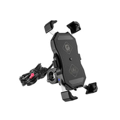 Support de téléphone pour moto avec charge sans fil 15 W 