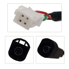 Câble adaptateur USB – connecteur 4 broches pour Volkswagen et Skoda, gros plan sur les connecteurs