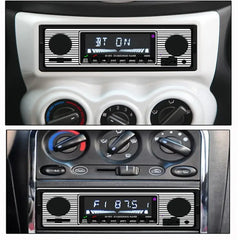 Autoradio 1 DIN avec Bluetooth, USB et design rétro – lecteur MP3 