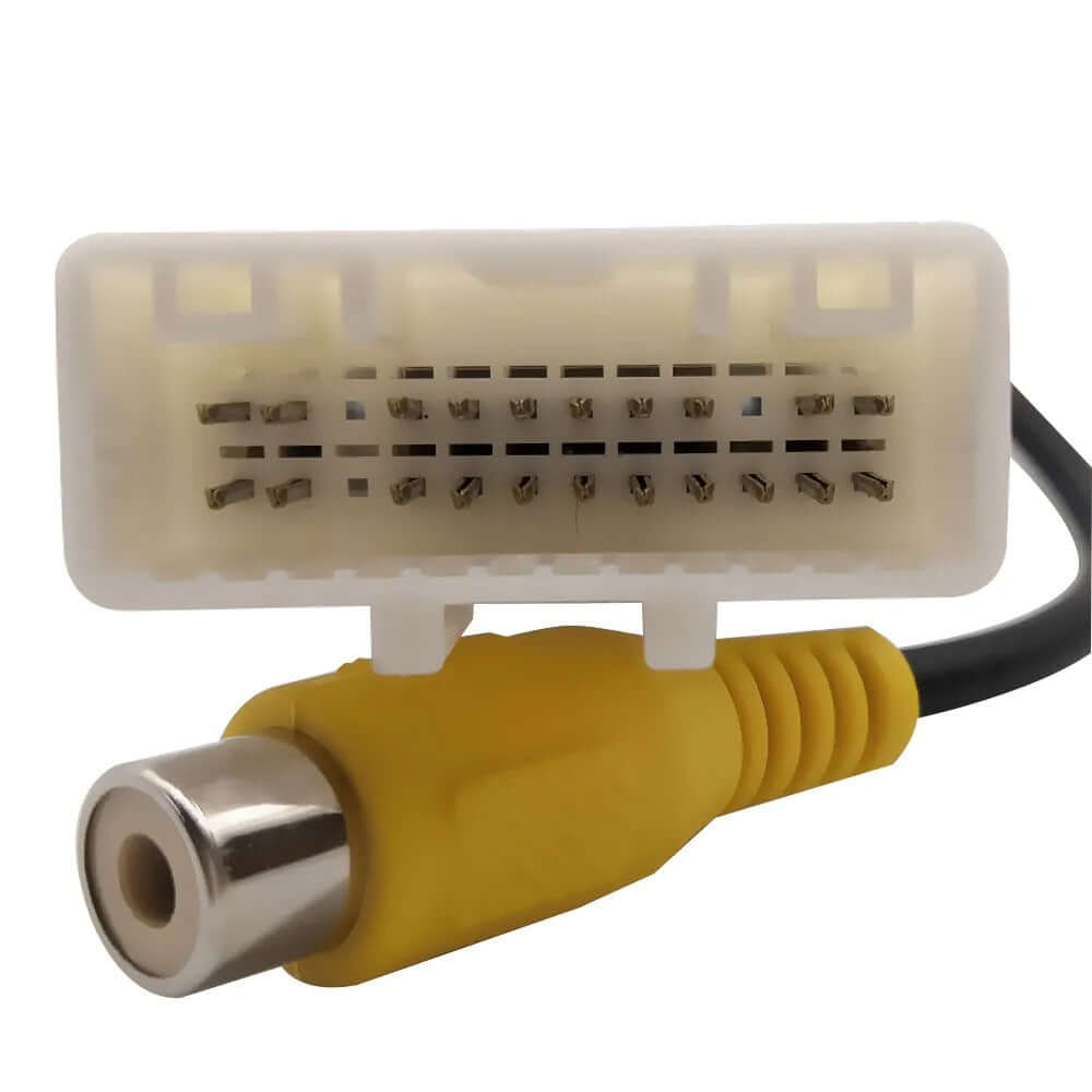 Caméra de recul Dacia (éclairage de plaque) avec connecteur, câble et sortie RCA pour une caméra de recul de haute qualité.