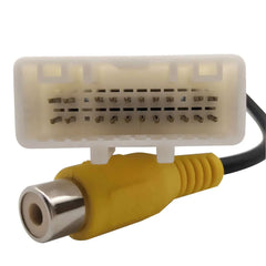 Caméra de recul Dacia (éclairage de plaque) avec connecteur, câble et sortie RCA pour une caméra de recul de haute qualité.