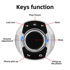 Commande au volant sans fil à fixer sur porte-gobelet – Télécommande universelle pour autoradio avec boutons de fonction.