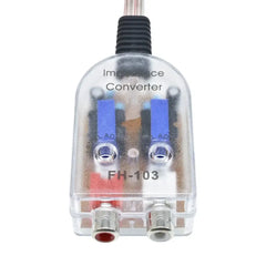 Convertisseur High to Low 2 canaux – adaptateur de sortie de ligne RCA pour autoradio 