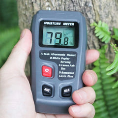 Humidimètre numérique pour bois avec écran LCD – testeur d’humidité pour bois et bois de chauffage 