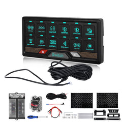 Panneau de commande à 12 interrupteurs RGB avec commande tactile – panneau de contrôle 12V / 24V 