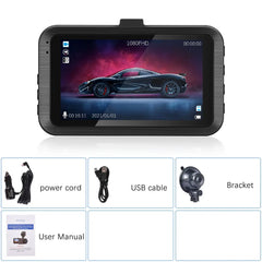 Dashcam 3,0" Full HD 1080P avec double caméra 
