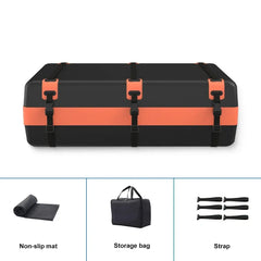 Sac de toit étanche 15 pieds cubes – sac de toit pour voiture et voyages 