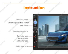 Universel - autoradio 2-DIN 7" avec Apple CarPlay et Android Auto (câble) – Carmediaeurope.com