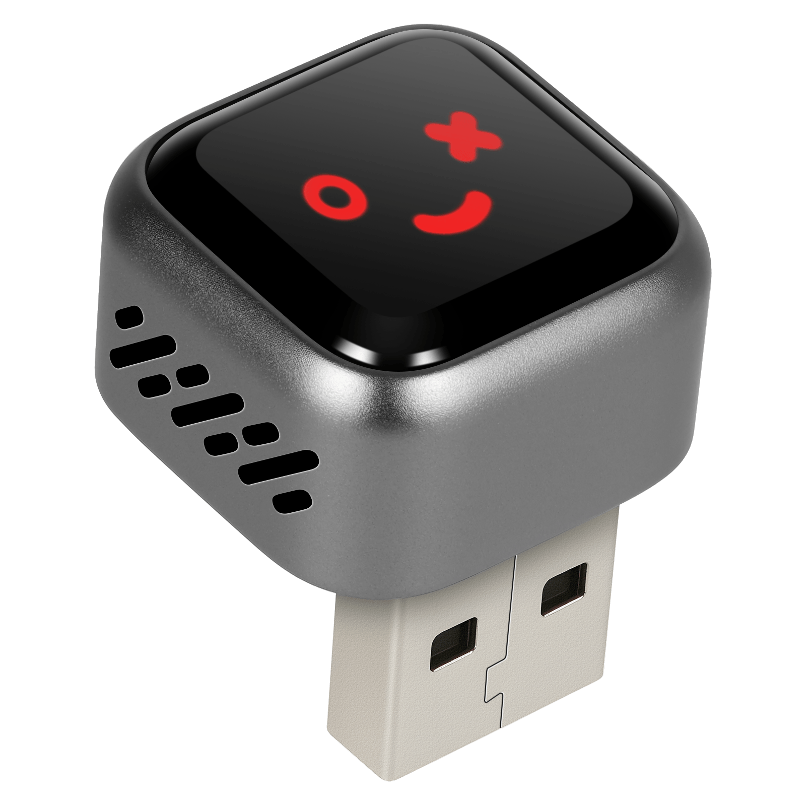Mini adaptateur sans fil CarPlay & Android Auto (5.8GHz – Plug & Play) connecté au port USB.