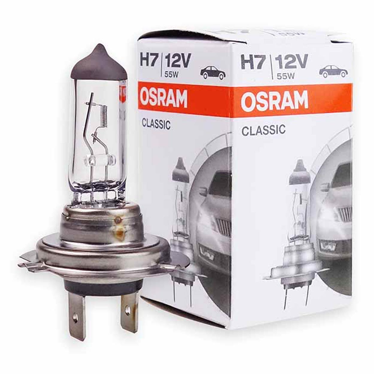 Ampoule halogène Osram Classic H7 pour phares 12V