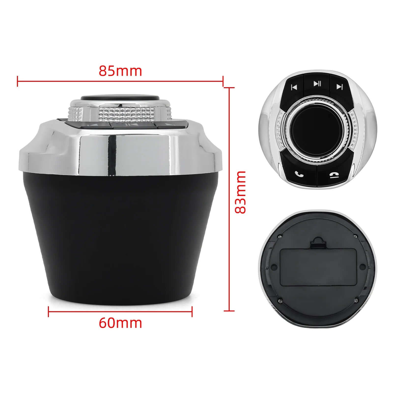 Commande au volant sans fil à fixer sur porte-gobelet – Télécommande universelle pour autoradio avec 8 boutons pour la radio de la voiture.
