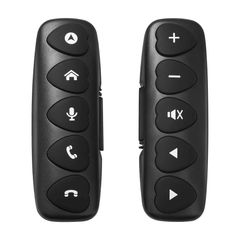 Commande au volant sans fil à 10 boutons – Télécommande LED universelle pour autoradio & navigation, vue de dessus de la télécommande.