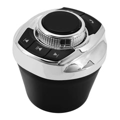 Commande au volant sans fil à fixer sur porte-gobelet – Télécommande universelle pour autoradio avec 8 boutons de commande.