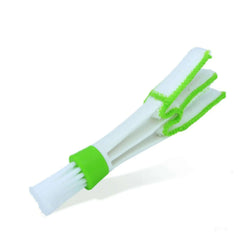 Brosse de nettoyage double face pour l’intérieur de la voiture – Blanc/Vert – Carmediaeurope.com