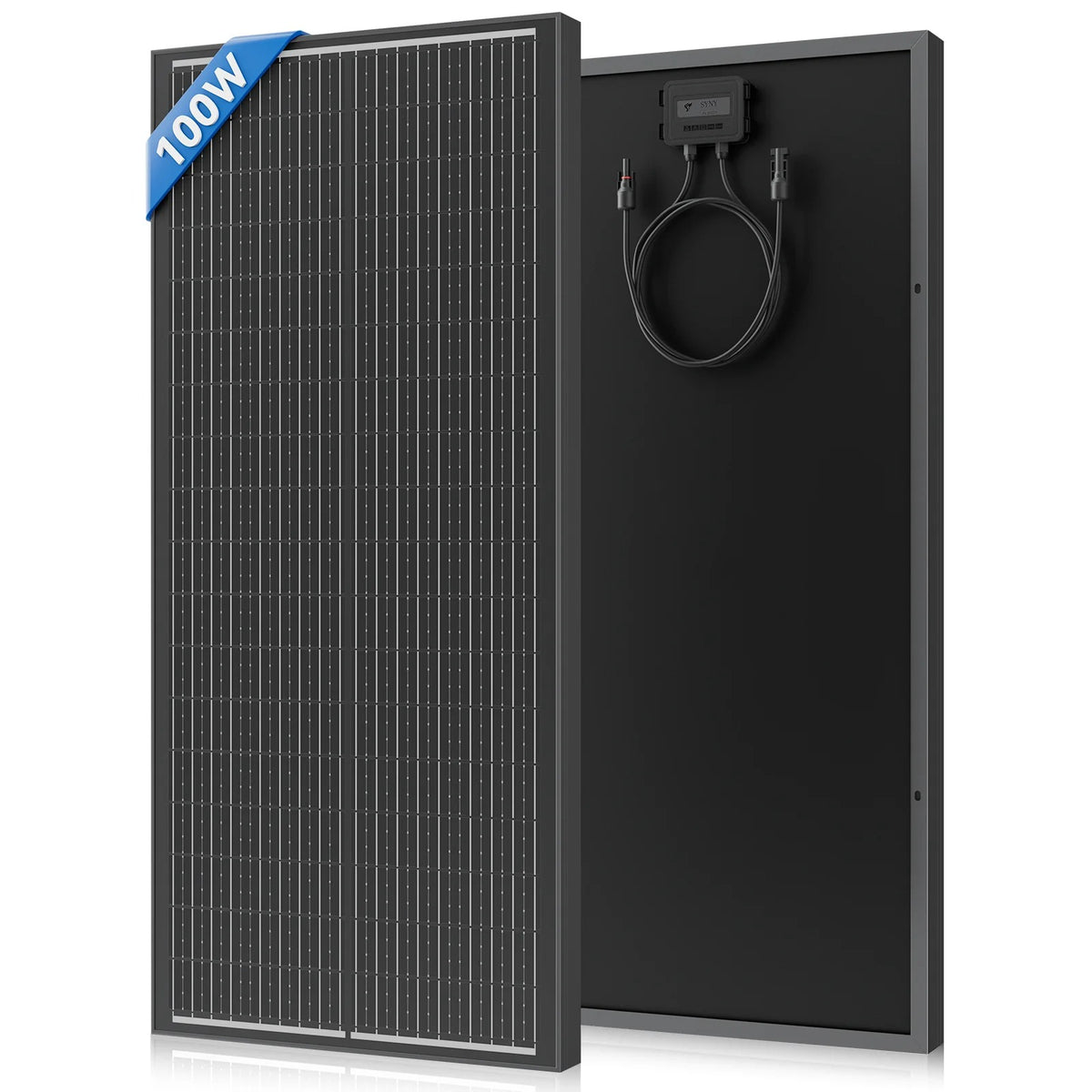 Panneaux solaires 100W – 2 panneaux solaires monocristallins (200W au total) 