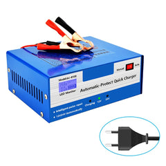 <h2>Chargeur de batterie 10A 12V/24V – chargeur intelligent avec Pulse Repair pour voiture & moto</h2> 