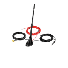 Antenne de toit pour voiture – 29 cm, câble de 5 mètres, DAB/DAB+/FM/AM avec montage flexible et connecteur SMB.