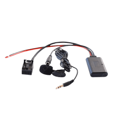 Adaptateur Bluetooth – Ford (Focus, C-Max, Mondeo, S-MAX, Connect, Transit et Fiesta) avec câblage et accessoires.