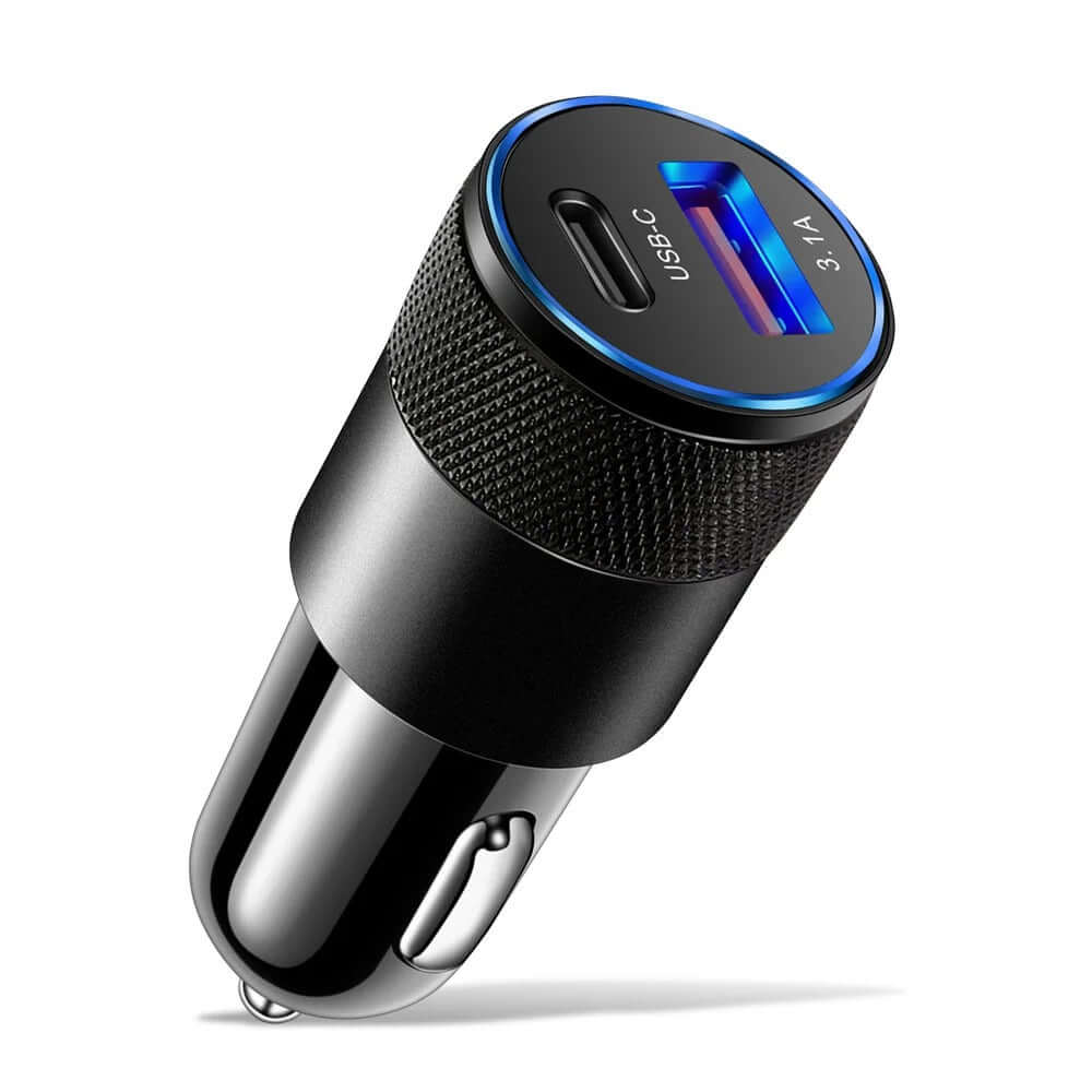 Chargeur de voiture USB-A et USB-C – charge rapide – Carmedia24.fr