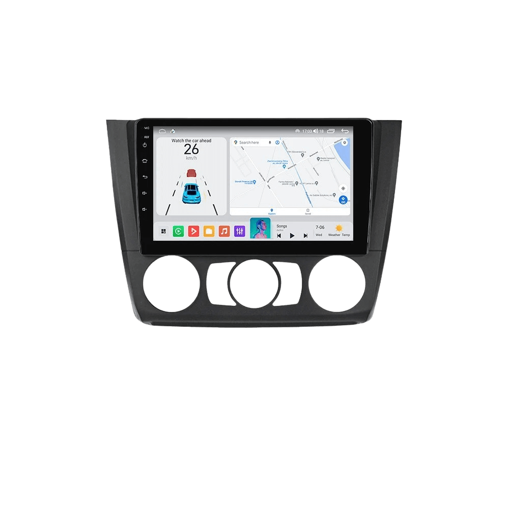 BMW 1-serie 04-11 - 9" radio met Apple CarPlay en Android Auto – Carmediaeurope.com