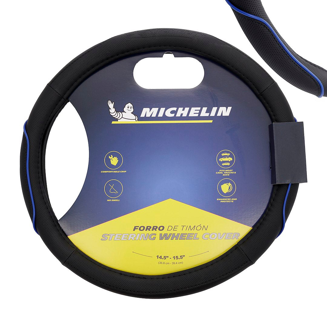 Couvre-volant M 36,8-39,4 cm noir et bleu