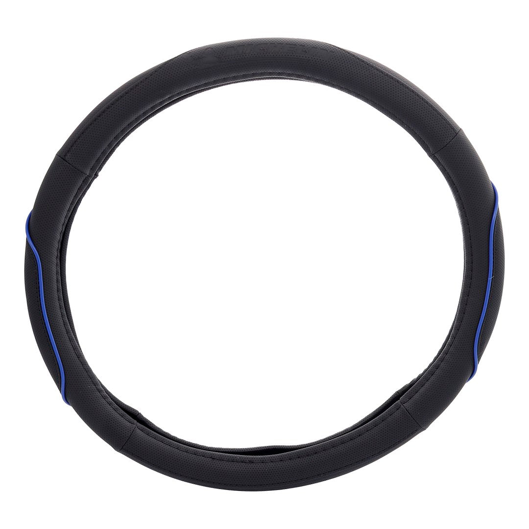 Couvre-volant noir et bleu en taille M