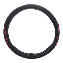 Couvre-volant noir et rouge taille M