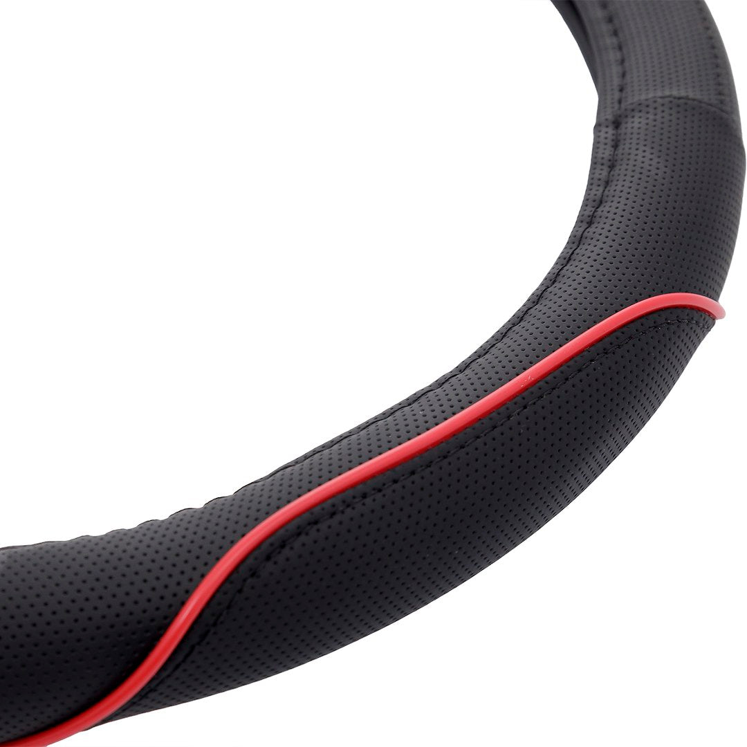 Couvre-volant pour volant 36,8-39,4 cm noir/rouge