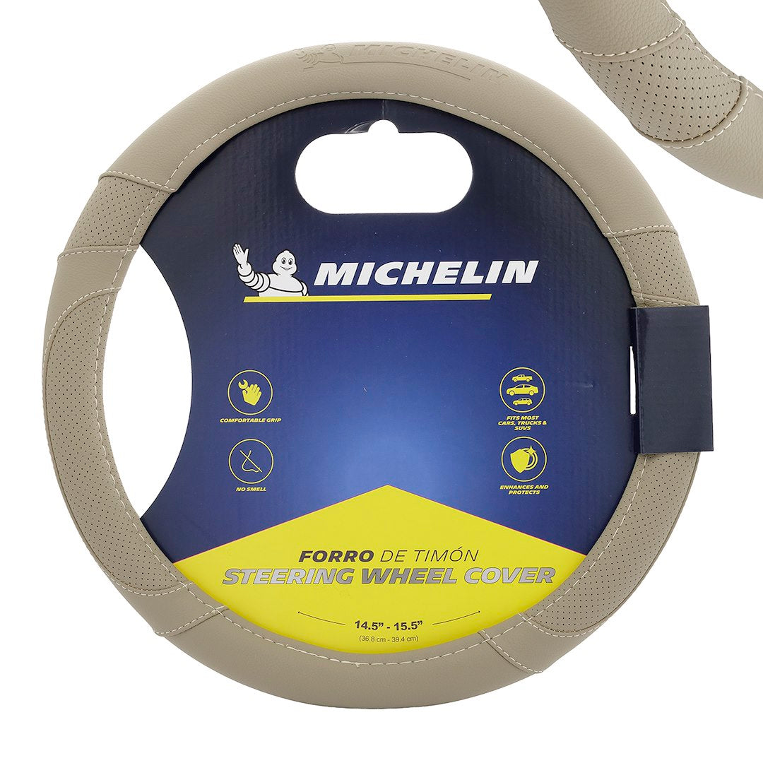 Couvre-volant beige taille M pour volant de 36,8 à 39,4 cm