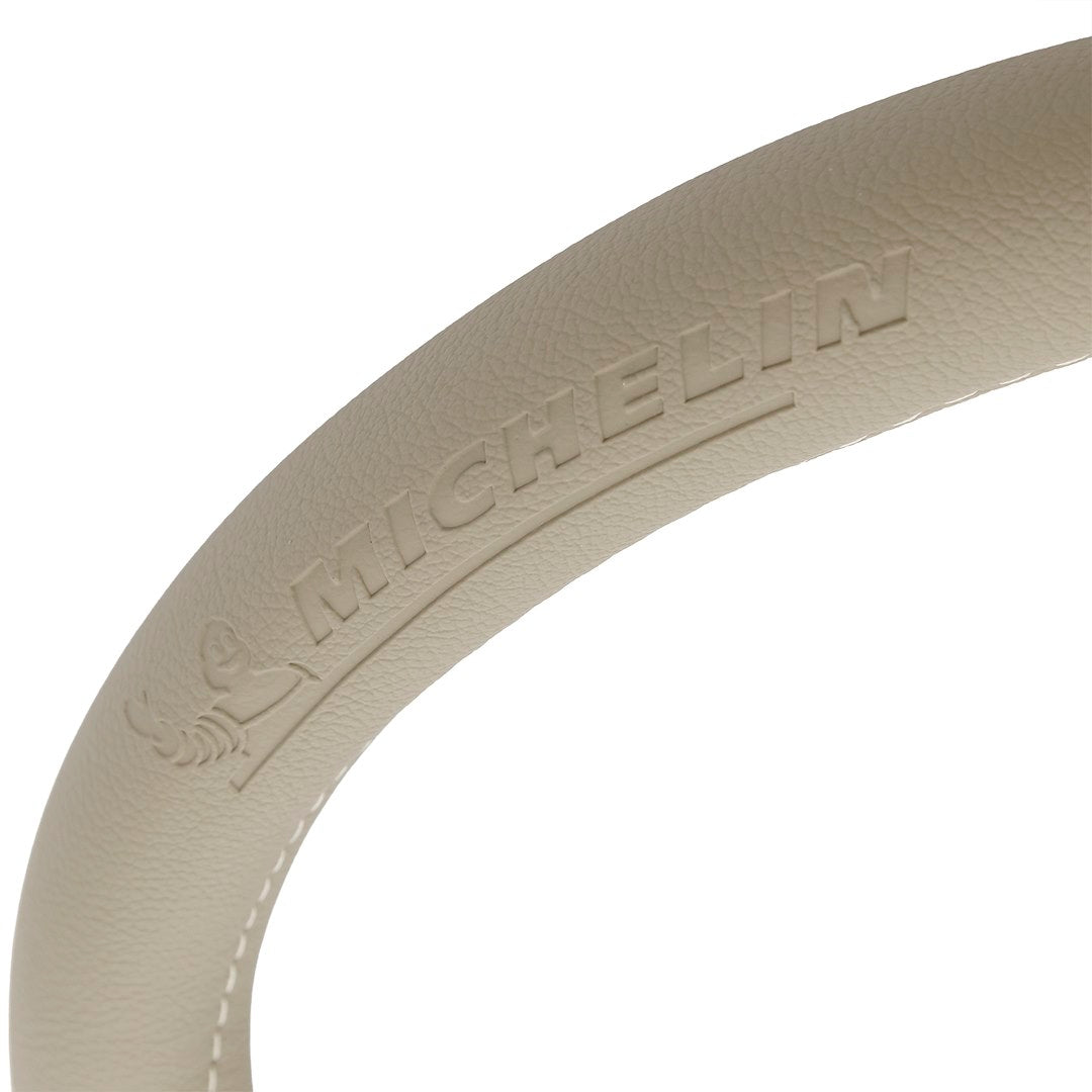 Couvre-volant M beige pour volant de voiture