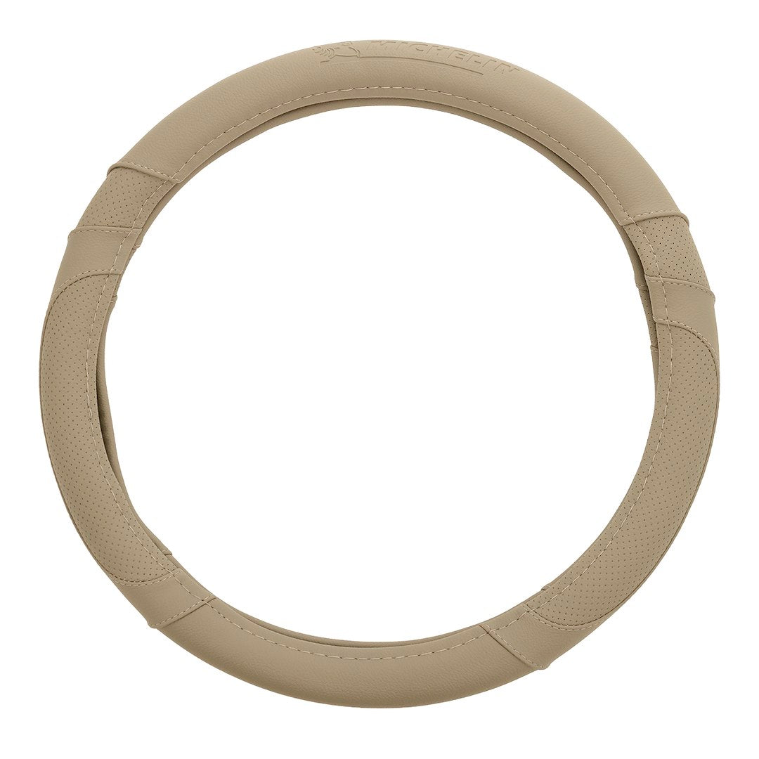 Couvre-volant beige pour volant d’un diamètre de 36,8 à 39,4 cm